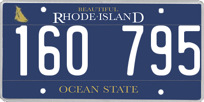 RI license plate 160795