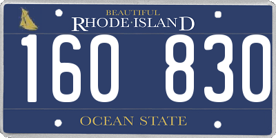 RI license plate 160830