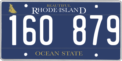 RI license plate 160879