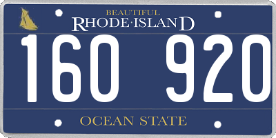 RI license plate 160920