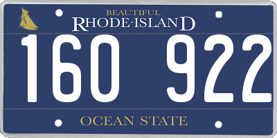RI license plate 160922