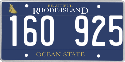RI license plate 160925