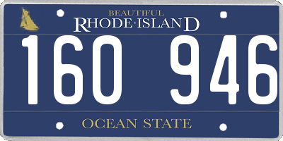 RI license plate 160946