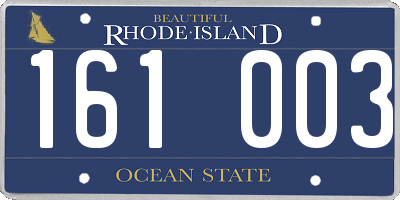 RI license plate 161003