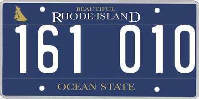 RI license plate 161010