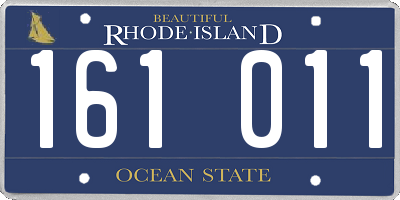 RI license plate 161011
