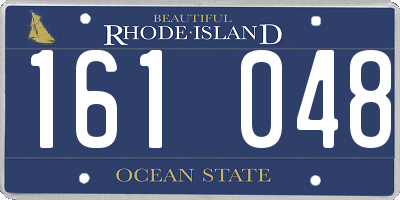 RI license plate 161048