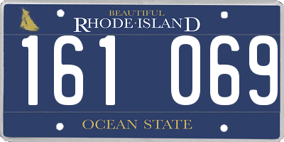 RI license plate 161069
