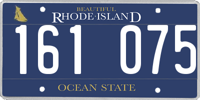 RI license plate 161075