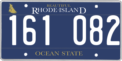 RI license plate 161082