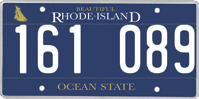 RI license plate 161089