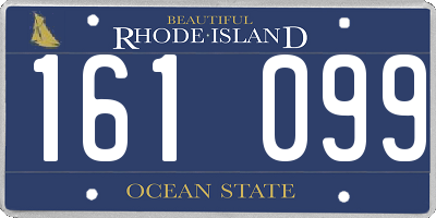 RI license plate 161099