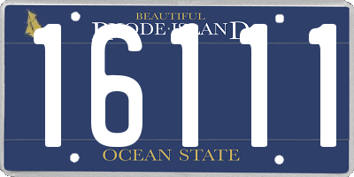 RI license plate 16111