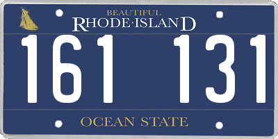 RI license plate 161131
