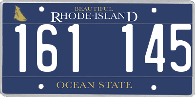 RI license plate 161145