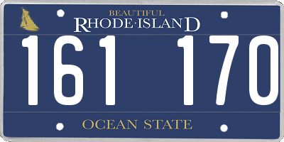 RI license plate 161170