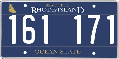 RI license plate 161171