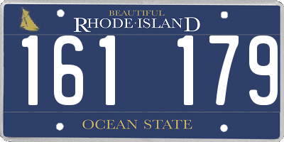RI license plate 161179