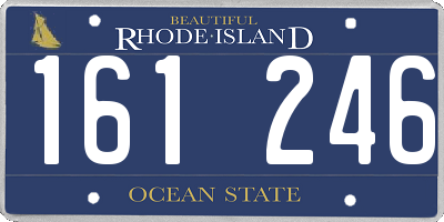 RI license plate 161246