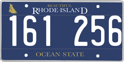 RI license plate 161256