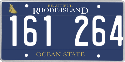 RI license plate 161264