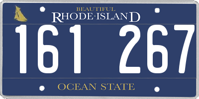 RI license plate 161267