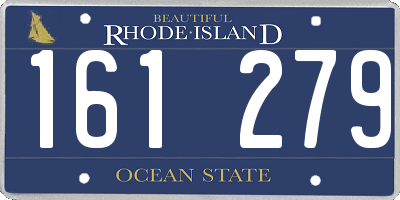 RI license plate 161279