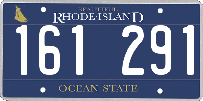 RI license plate 161291