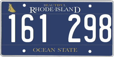 RI license plate 161298