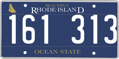RI license plate 161313