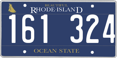 RI license plate 161324
