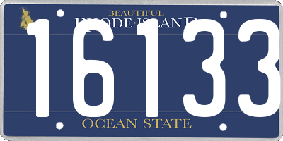 RI license plate 16133