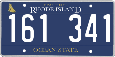RI license plate 161341