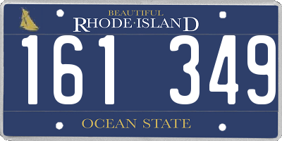 RI license plate 161349
