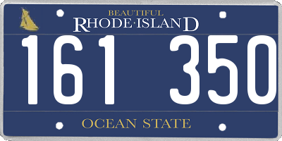 RI license plate 161350