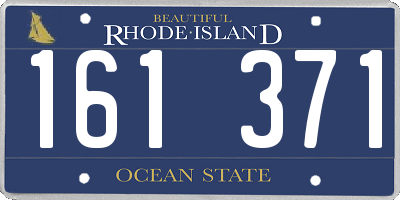 RI license plate 161371
