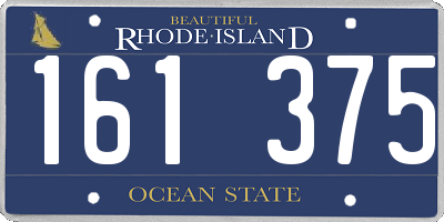 RI license plate 161375