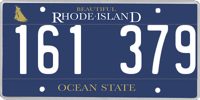 RI license plate 161379