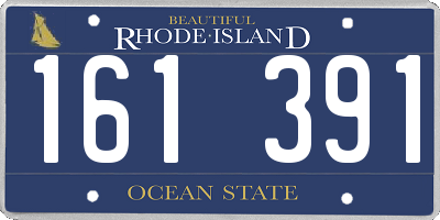 RI license plate 161391