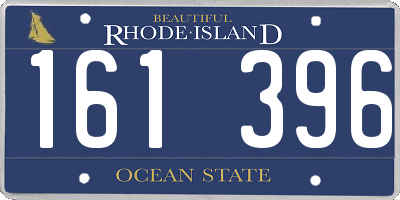 RI license plate 161396