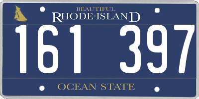 RI license plate 161397