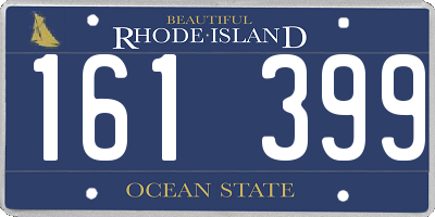 RI license plate 161399