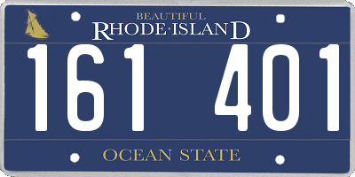 RI license plate 161401