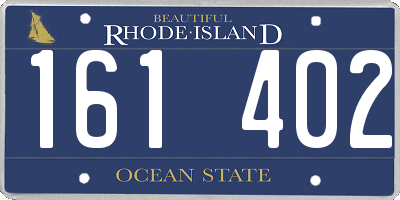 RI license plate 161402