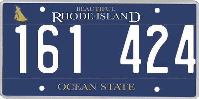 RI license plate 161424