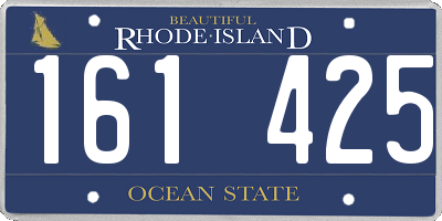 RI license plate 161425