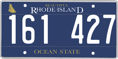 RI license plate 161427