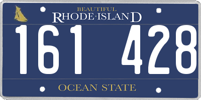 RI license plate 161428