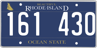 RI license plate 161430