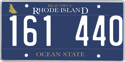 RI license plate 161440